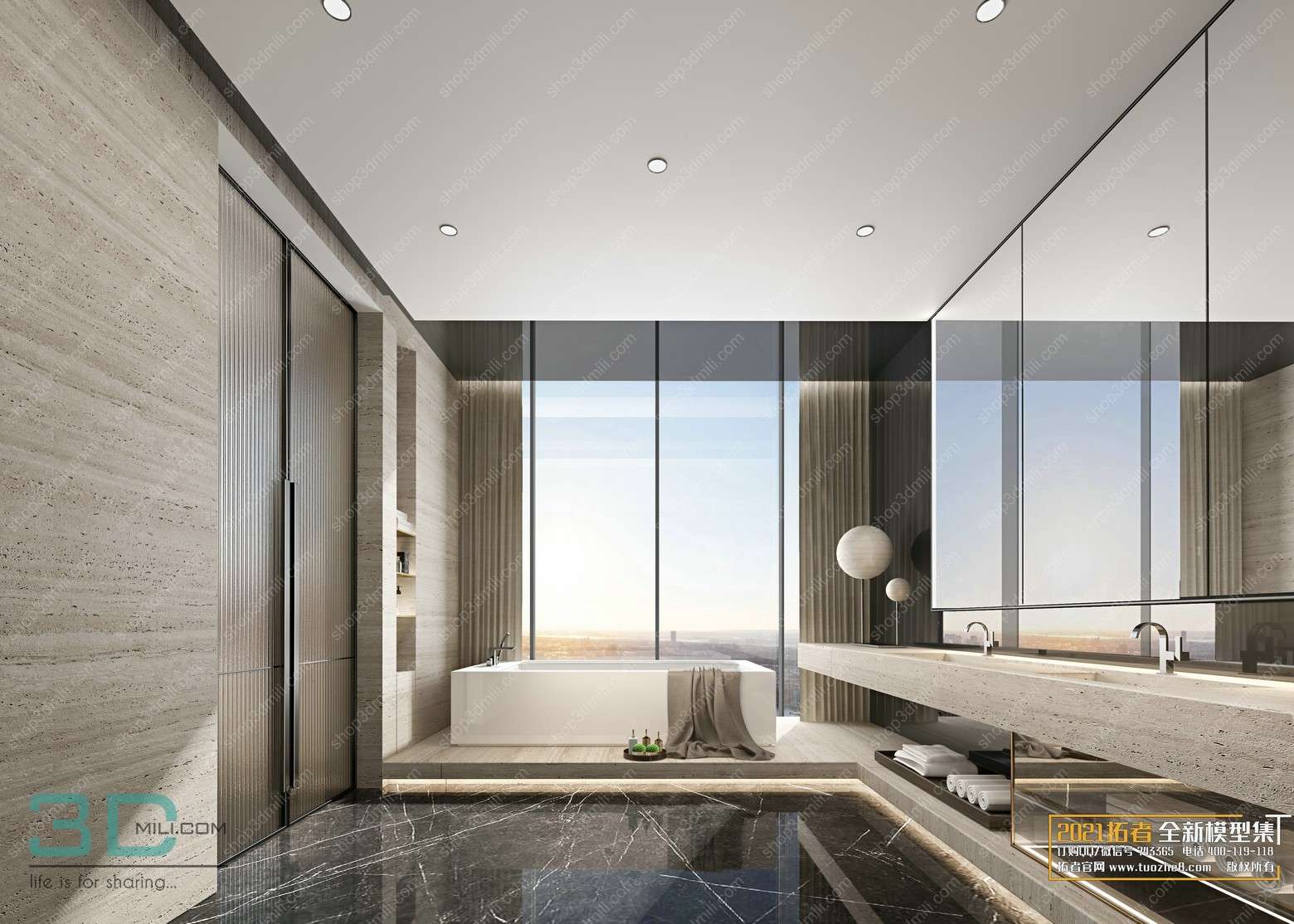 Bathroom Scene 46 3dsmax File Free Download