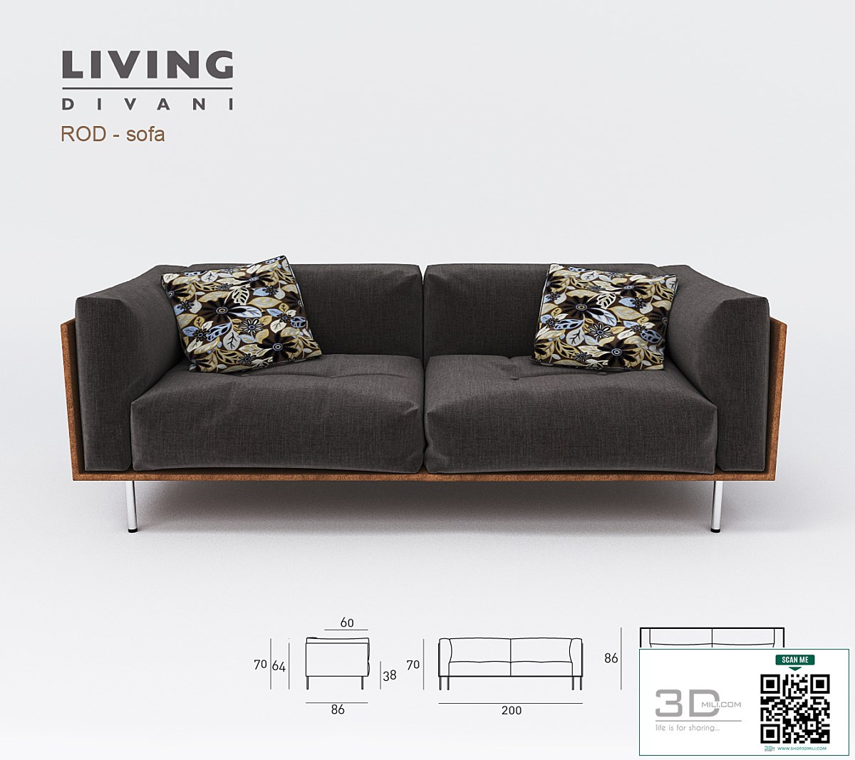 Sofa 3D Model 7
