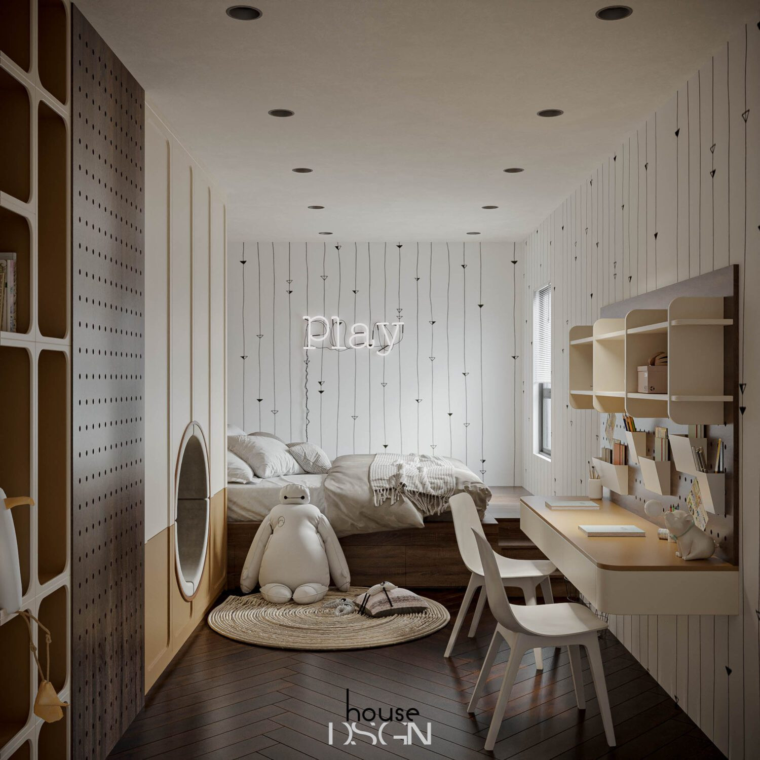 Children Room Interior 3D Model by Son Tung Free Download